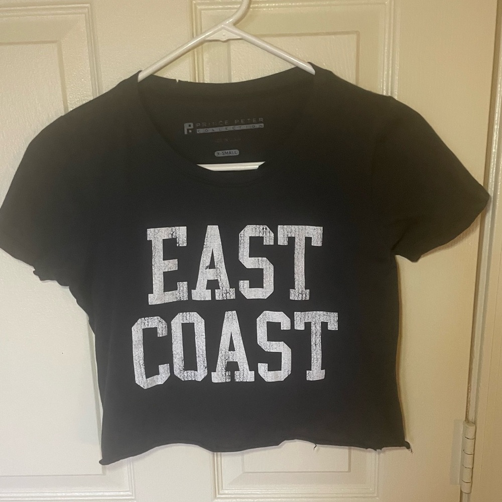 Prince Peter Collection Black Crop T-Shirt Short Sleeve